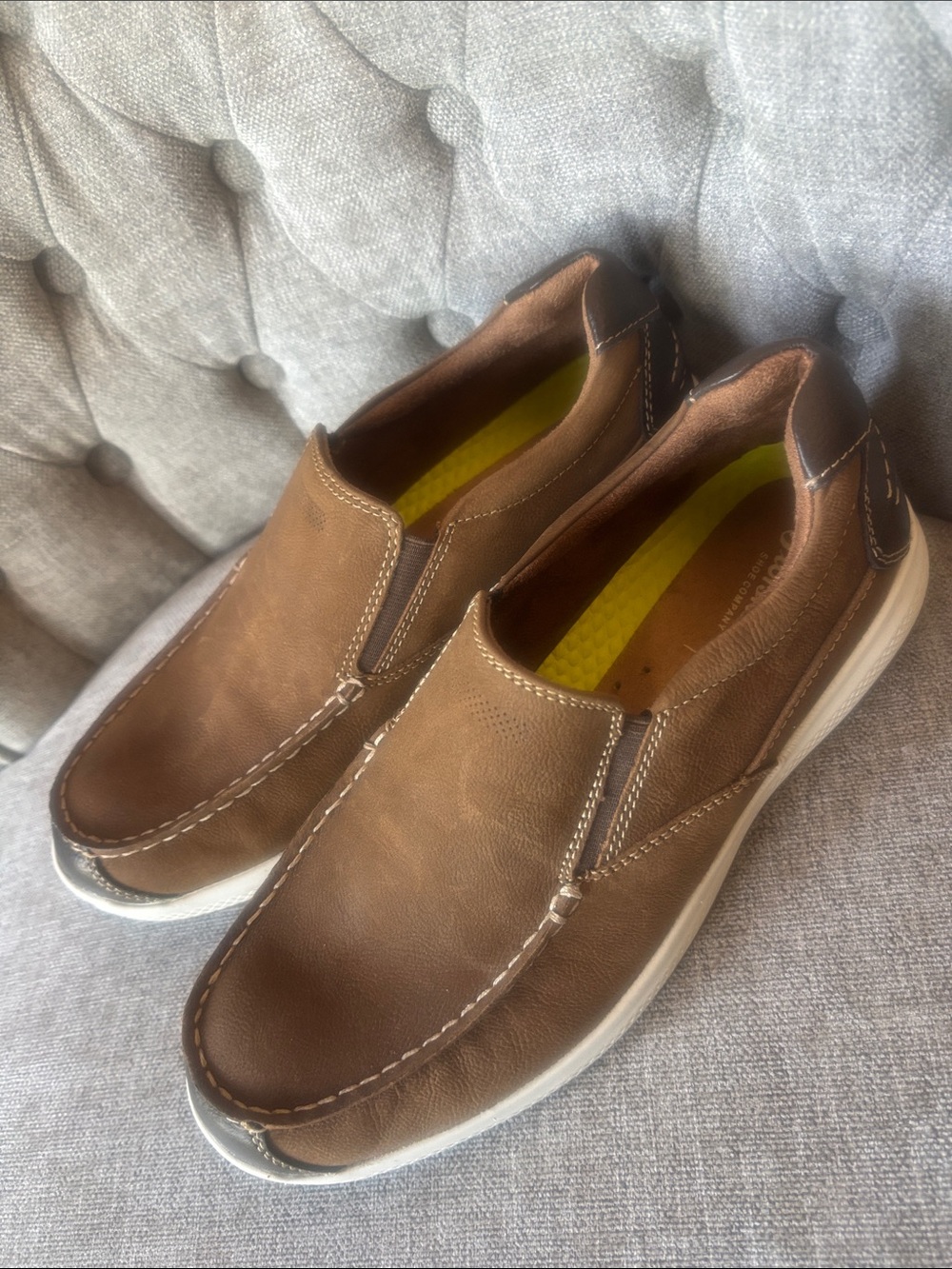 Florsheim Brown Leather Slip-On Loafers